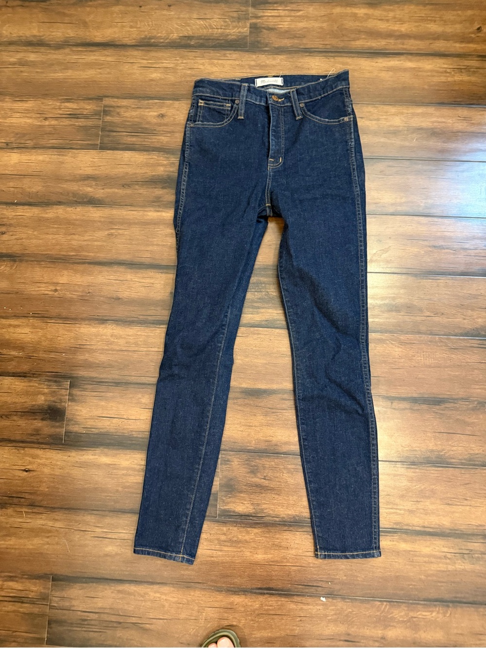 Madewell Dark Blue High-Rise Skinny Jeans